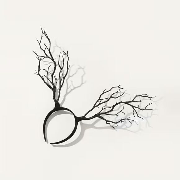 Gothic Black Tree Branch Antler Headband | Fantasy, Cosplay & Renfaire Accessory - Picture 3 of 3